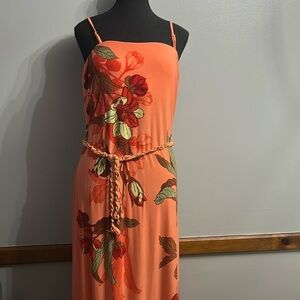 Beautiful Vtg Cache Floral Maxi deattachable straps SZ XL